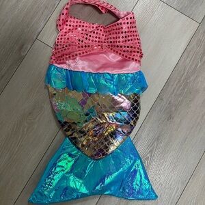 Colorful Dog Mermaid Costume with Tail